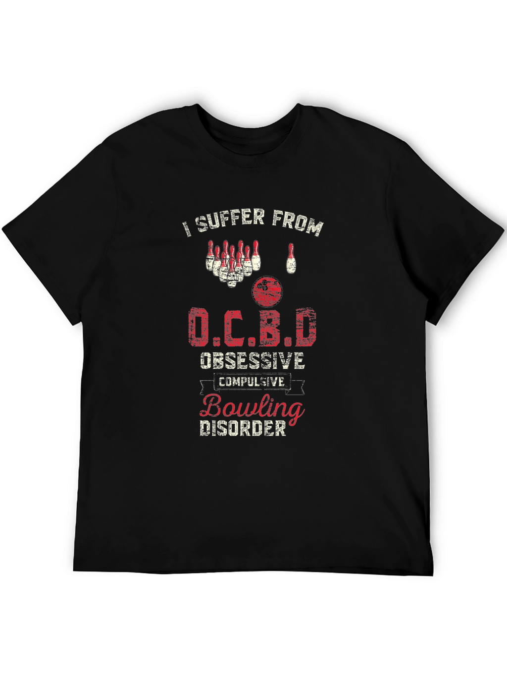 OCBD Bowling Disorder T-Shirt - Funny Bowler Tee