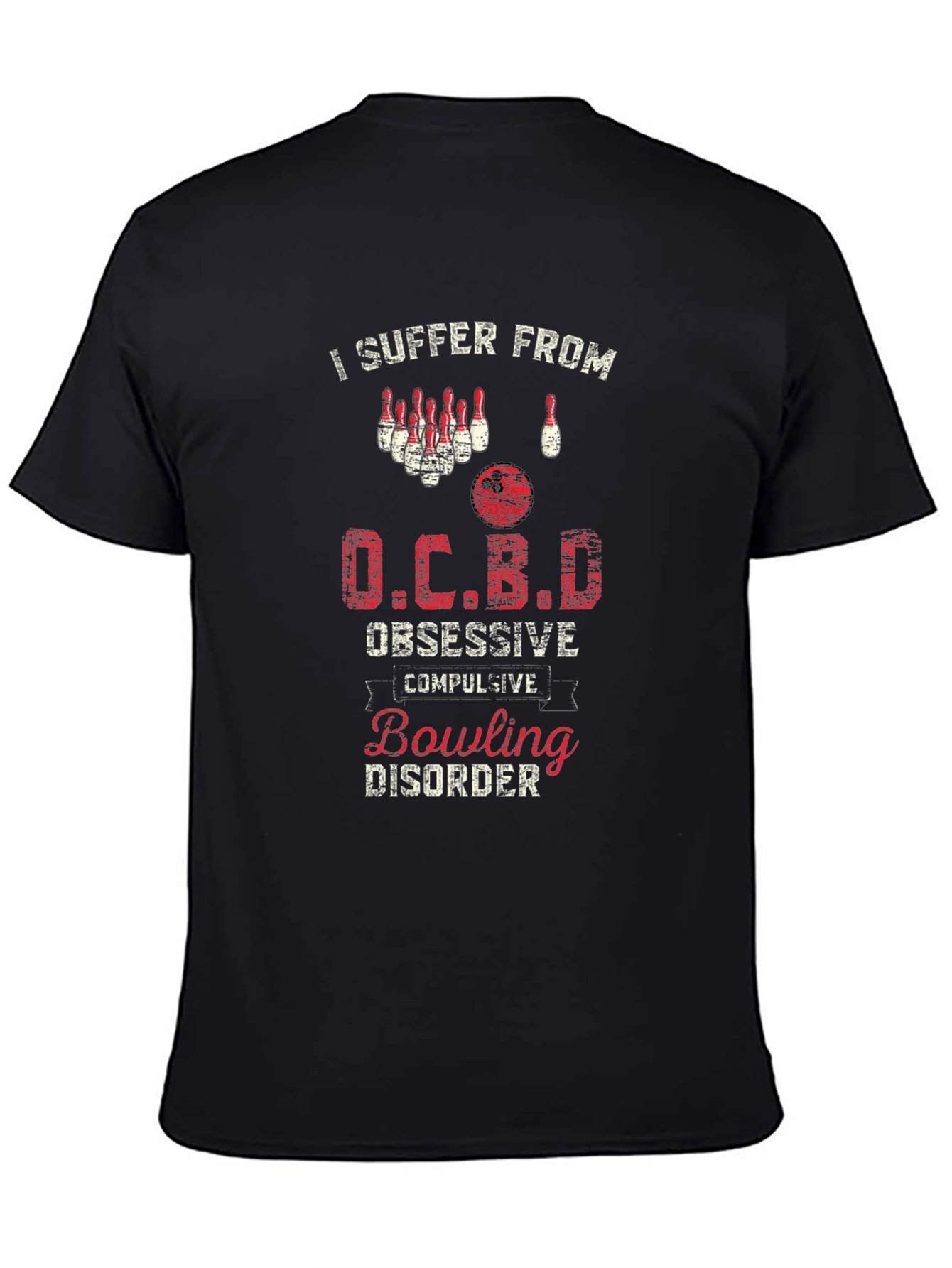 OCBD Bowling Disorder T-Shirt - Funny Bowler Tee