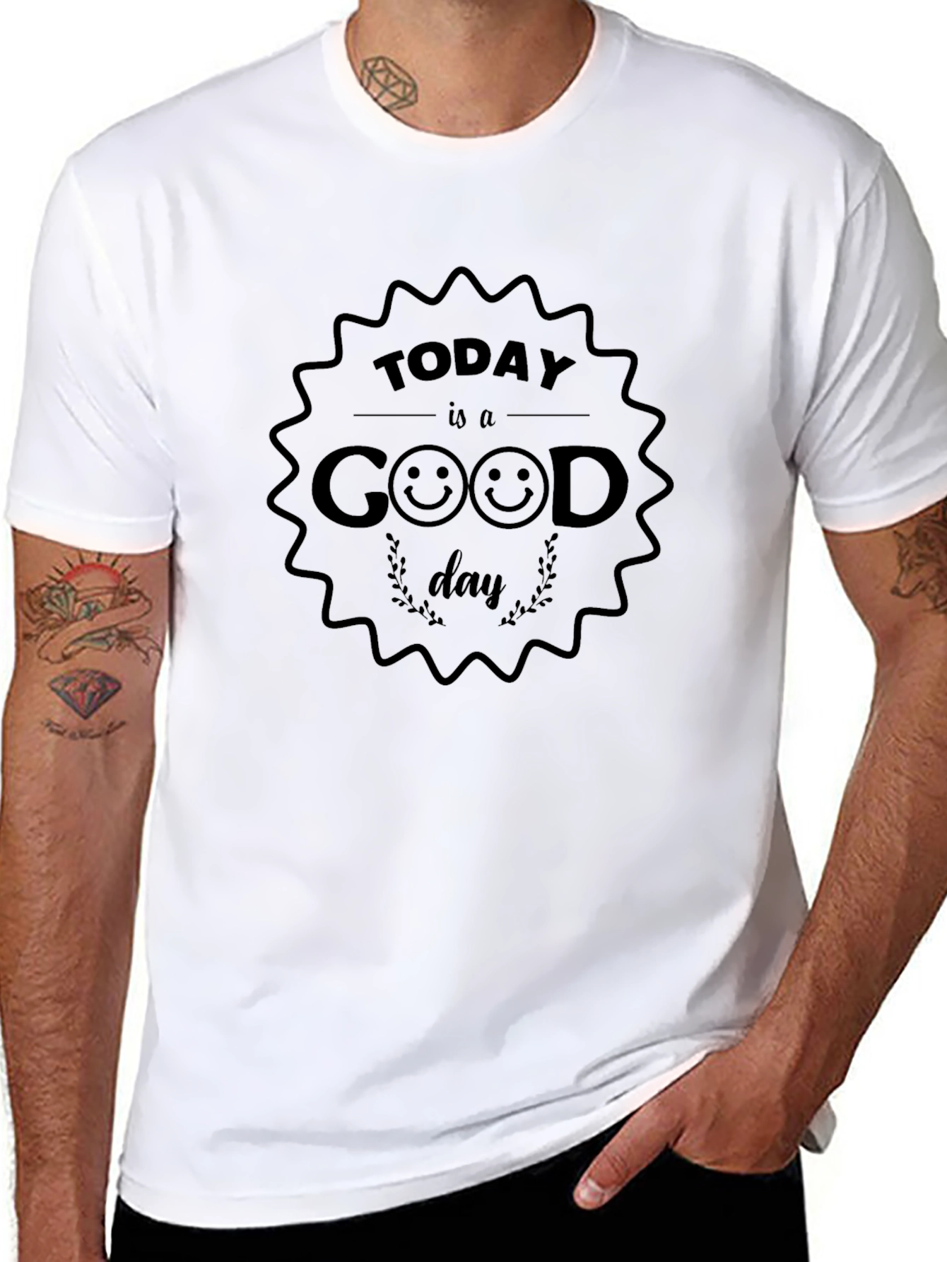 Today is a Good Day Graphic Tee - Black