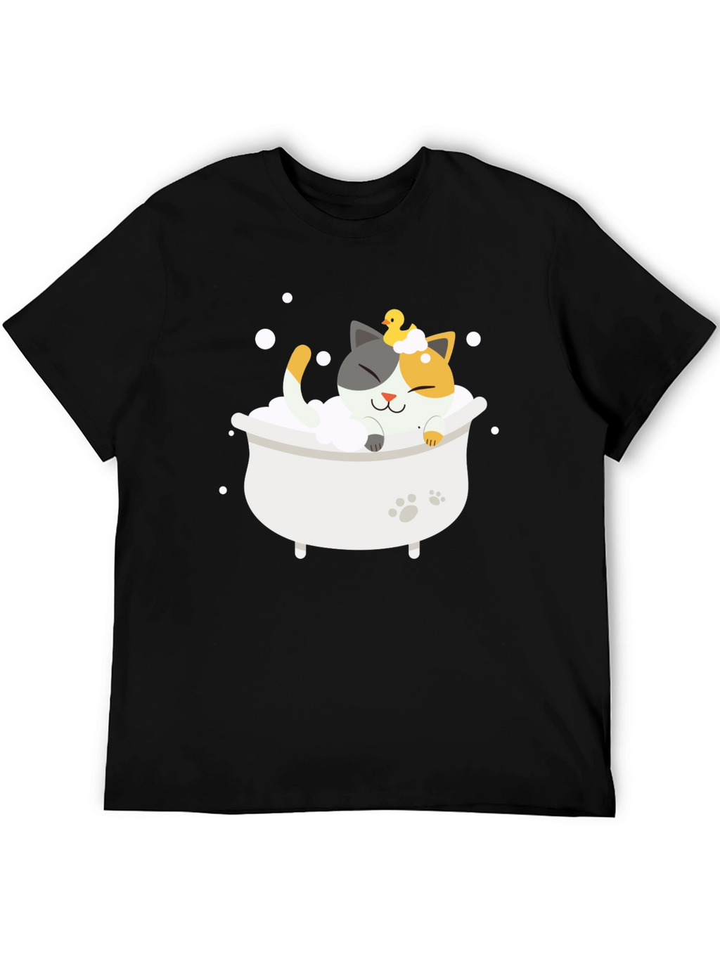 Cute Cat Bath T-Shirt - Relax in Style!