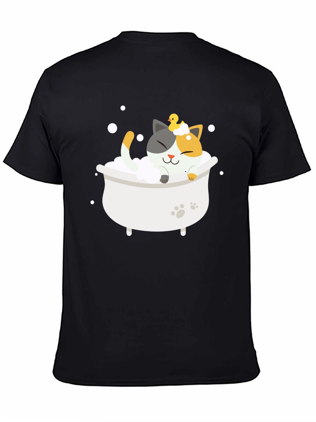 Cute Cat Bath T-Shirt - Relax in Style!
