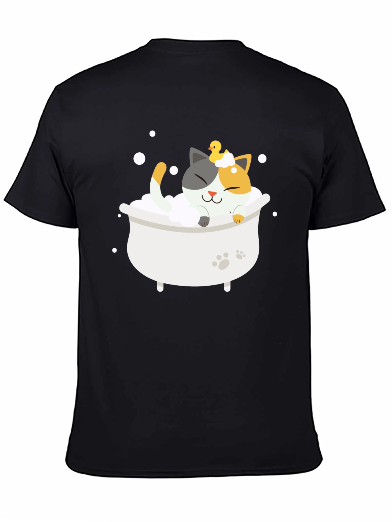 Cute Cat Bath T-Shirt - Relax in Style!