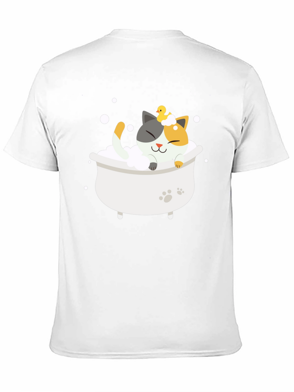 Cute Cat Bath T-Shirt - Relax in Style!