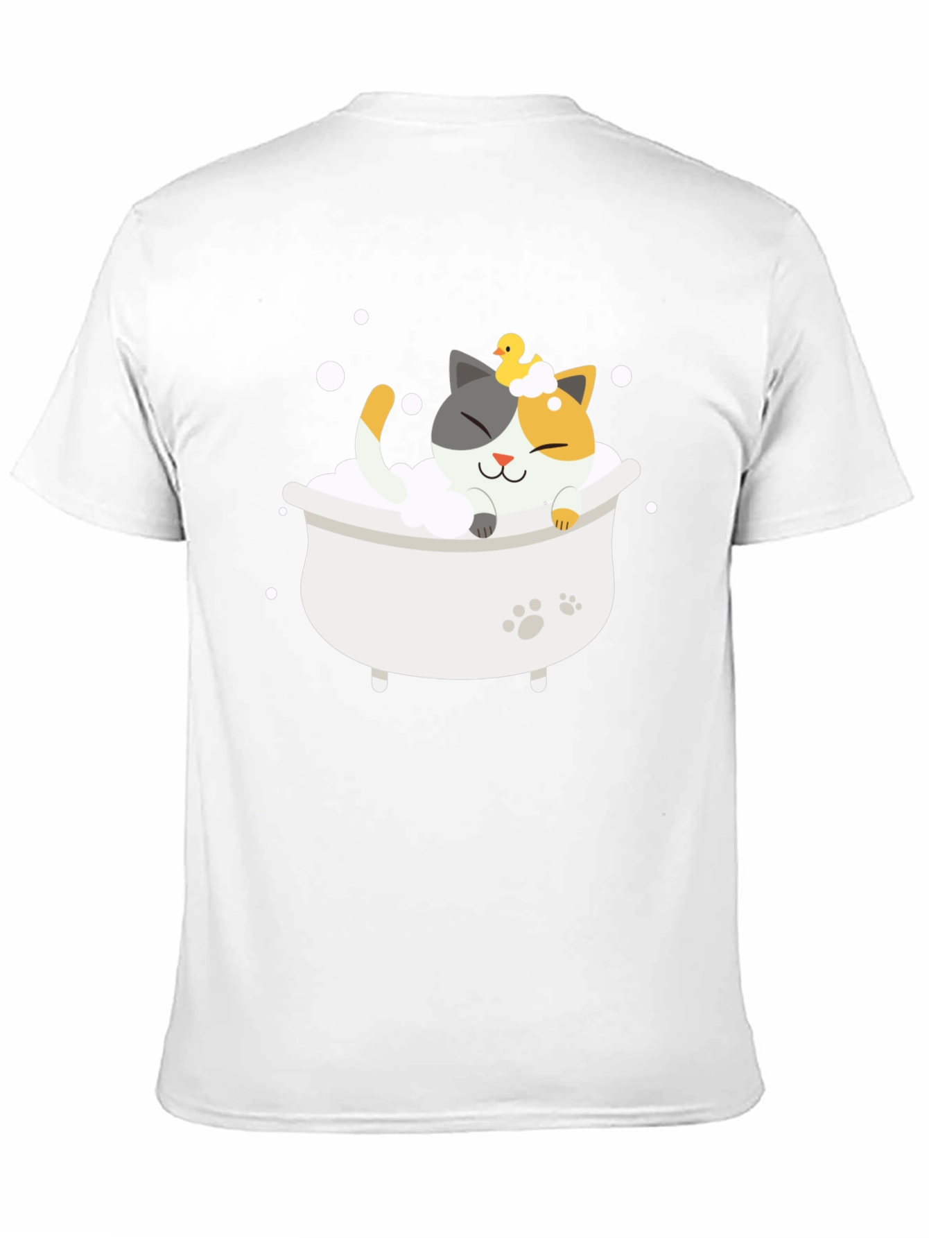 Cute Cat Bath T-Shirt - Relax in Style!