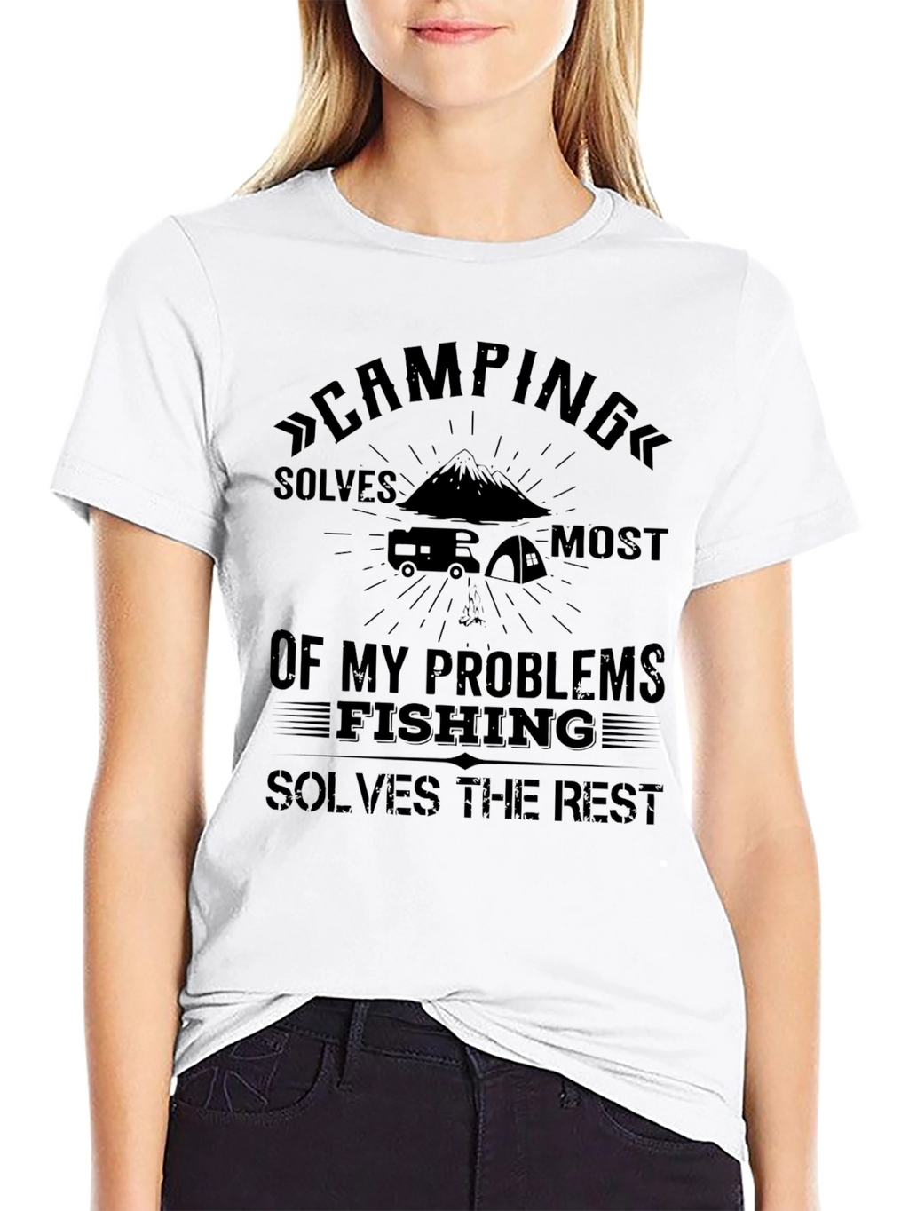 Camping & Fishing Problem Solver T-Shirt
