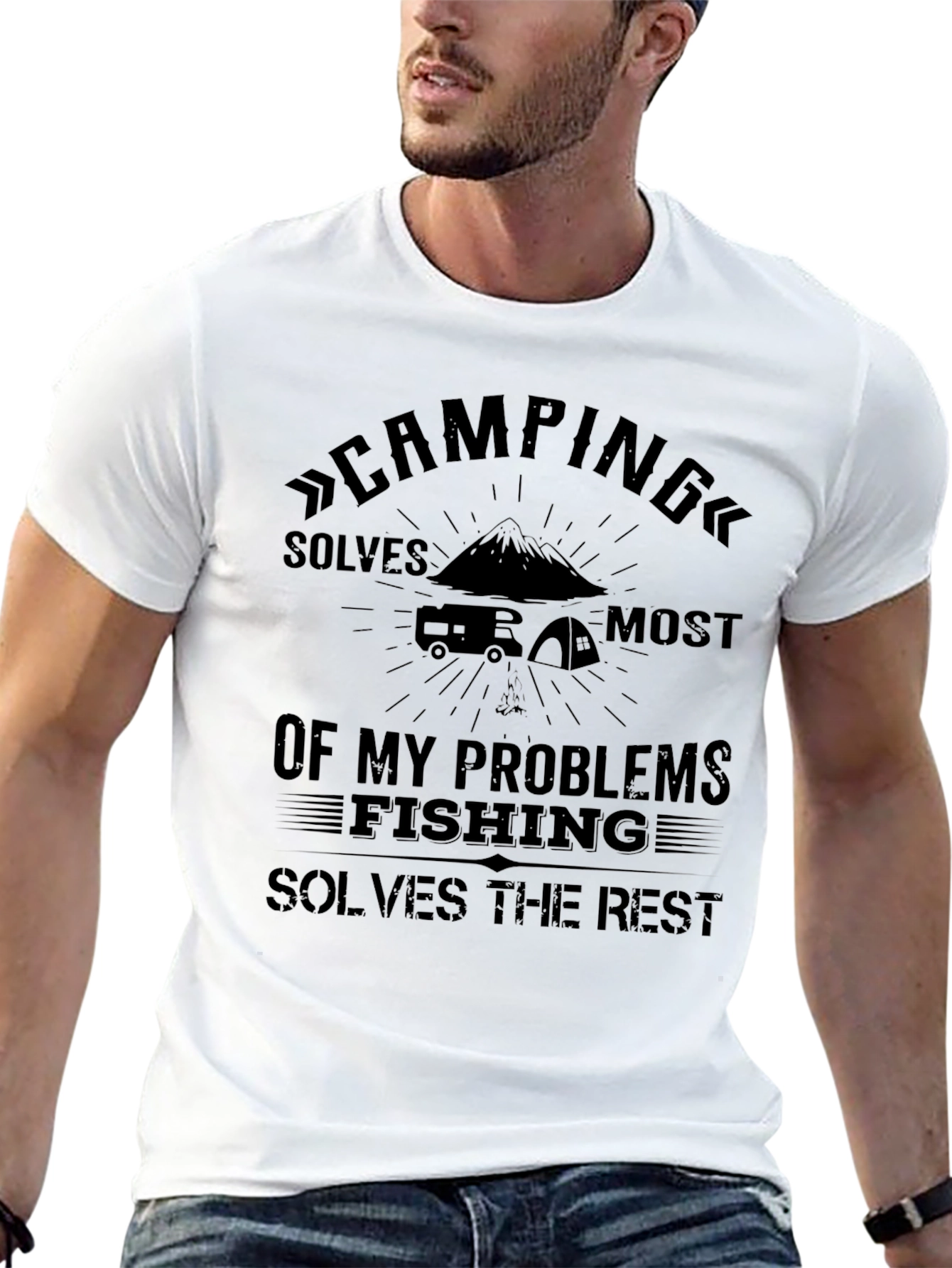 Camping & Fishing Problem Solver T-Shirt