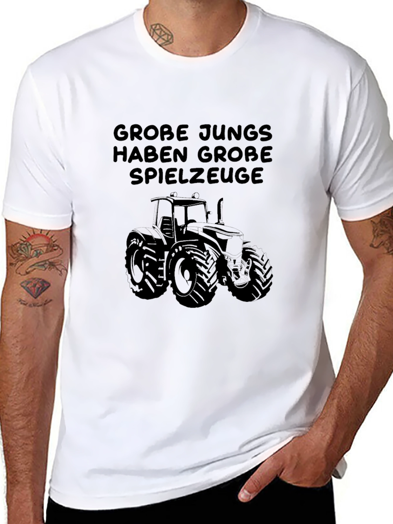 Grobe Jungs Tractor Graphic Tee