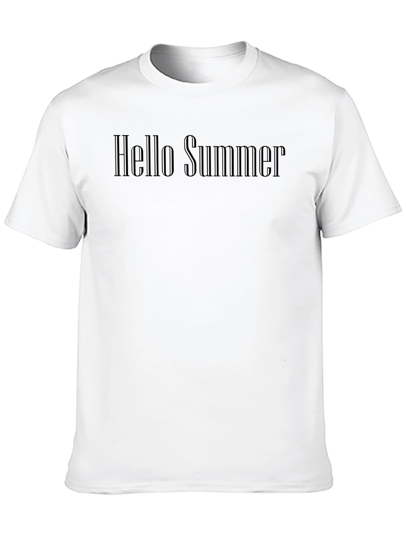 Mens Hello Summer Graphic Tee - Black