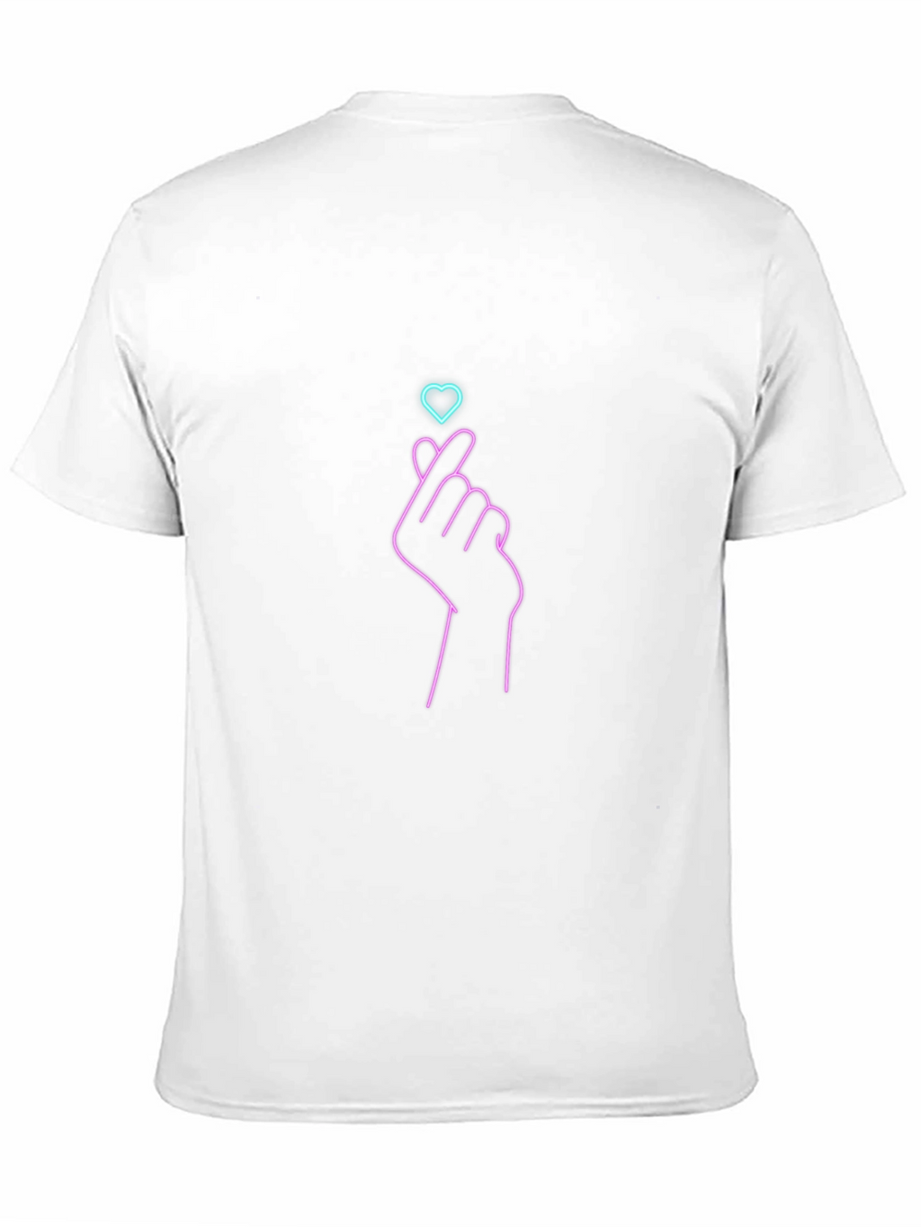 Finger Heart Graphic Tee - Trendy Black T-Shirt