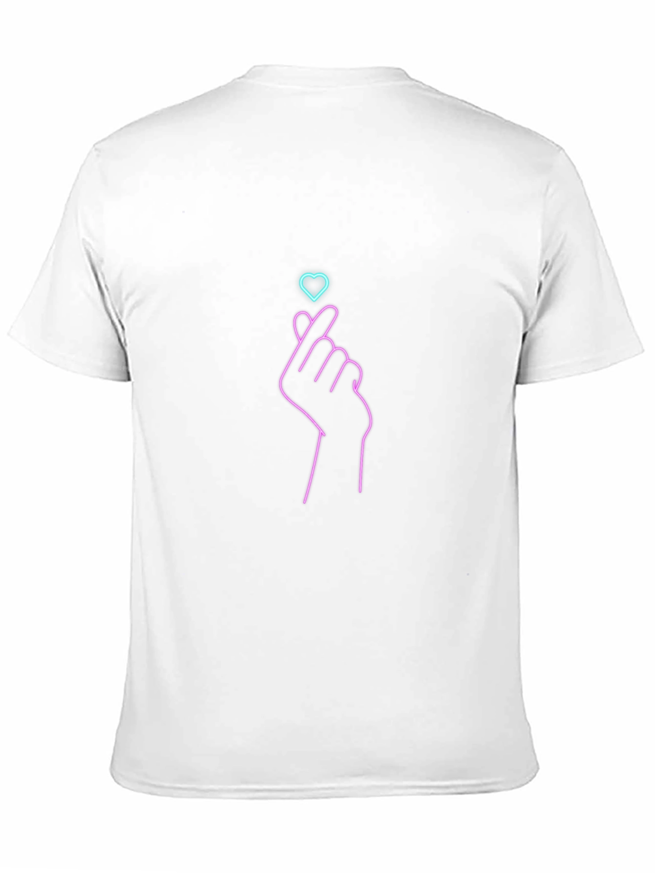 Finger Heart Graphic Tee - Trendy Black T-Shirt