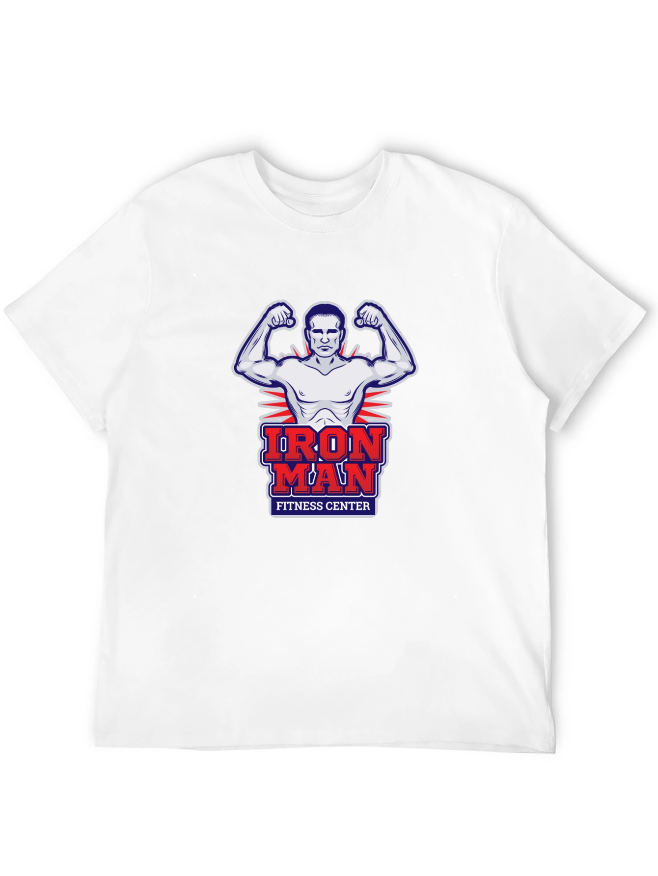 Iron Man Fitness Center Graphic T-Shirt