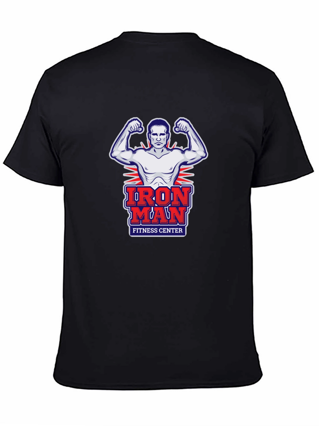 Iron Man Fitness Center Graphic T-Shirt