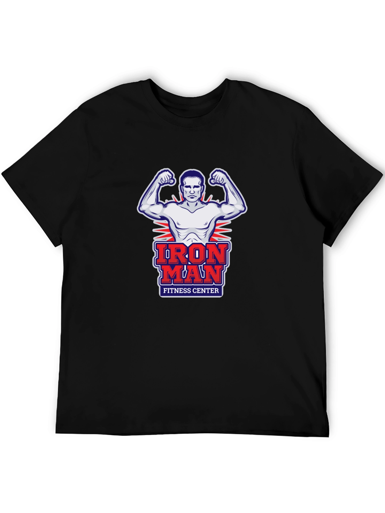 Iron Man Fitness Center Graphic T-Shirt