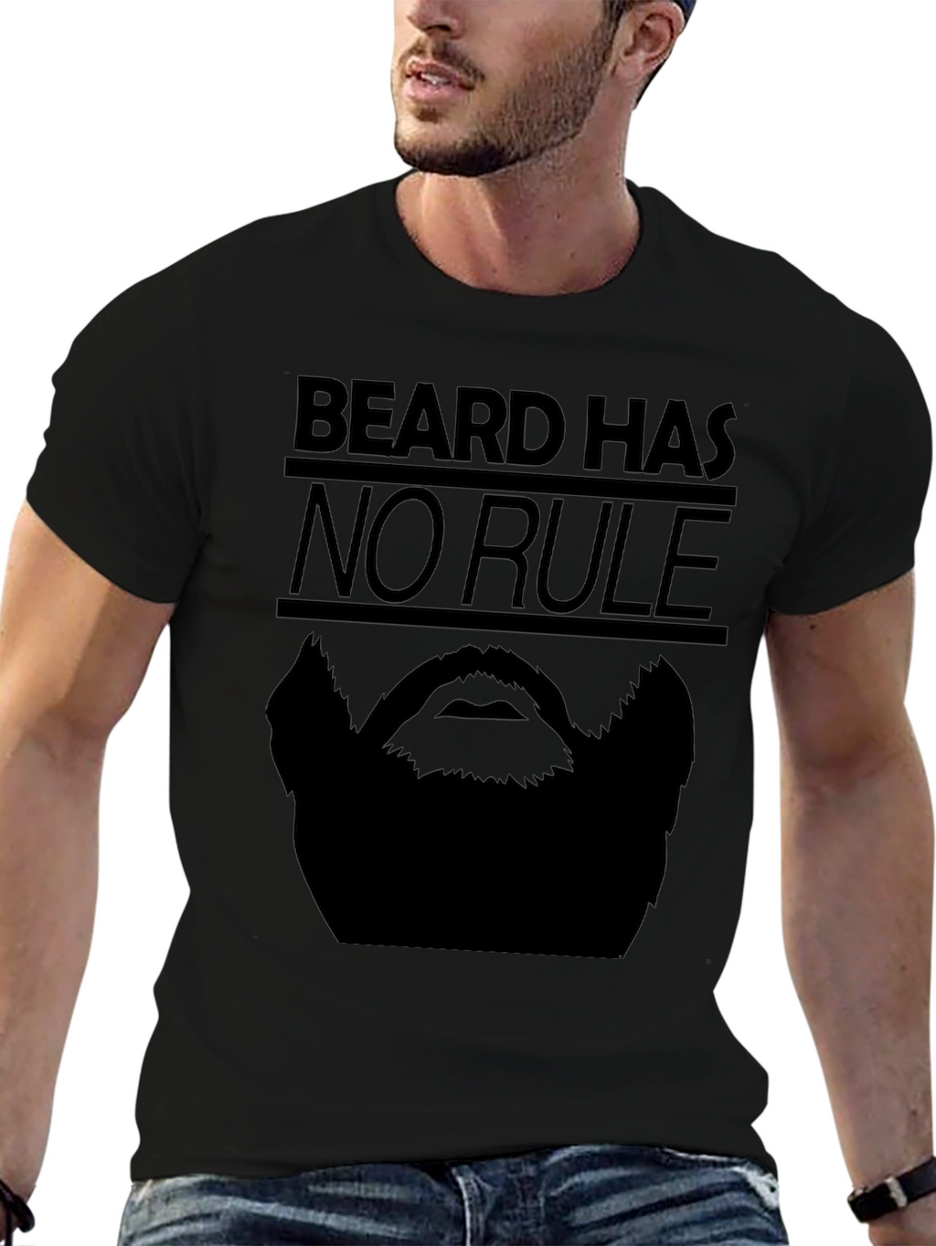 Beard Has No Rule Graphic Tee