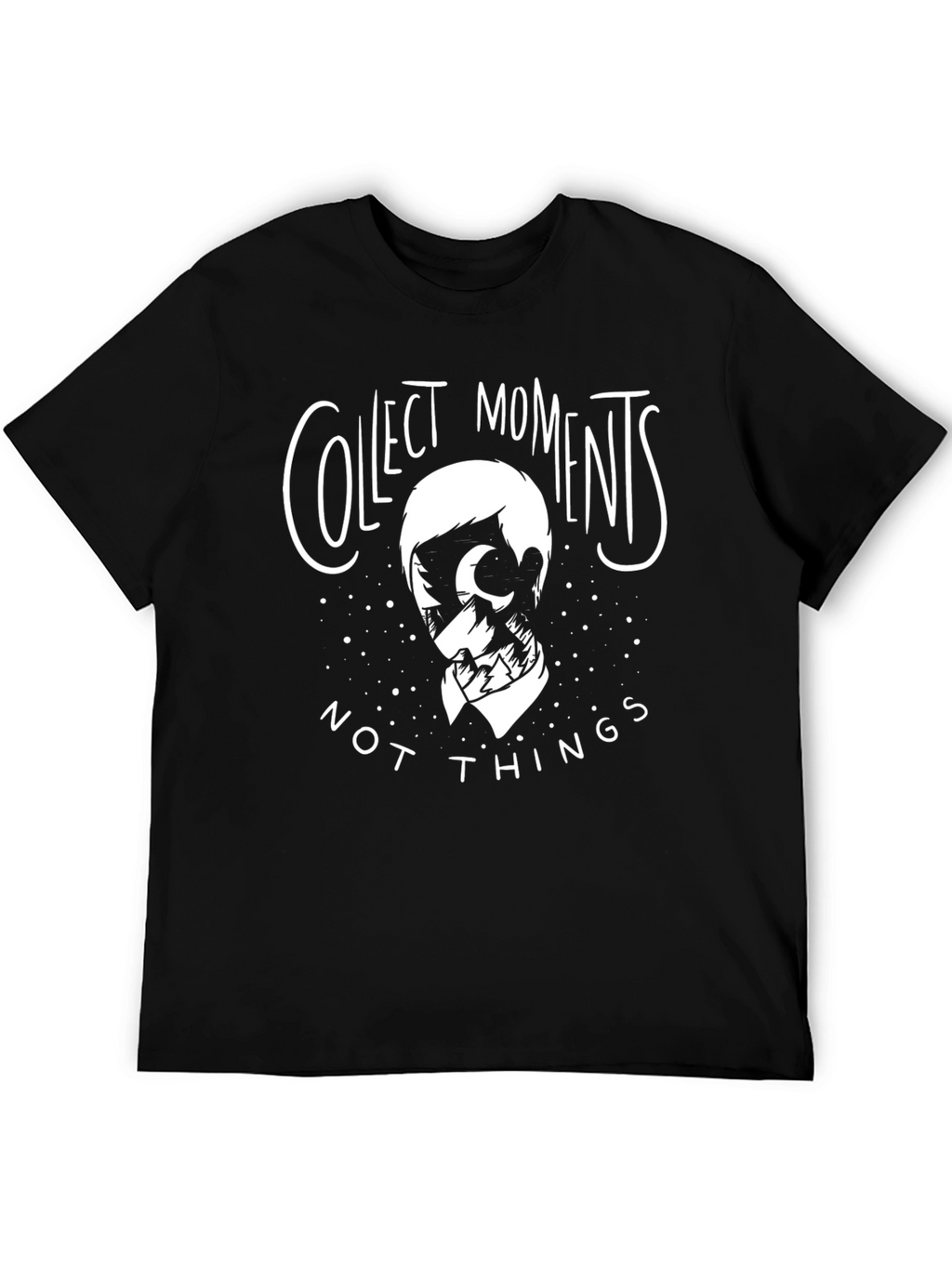 Collect Moments Graphic Tee - Stylish Black T-Shirt