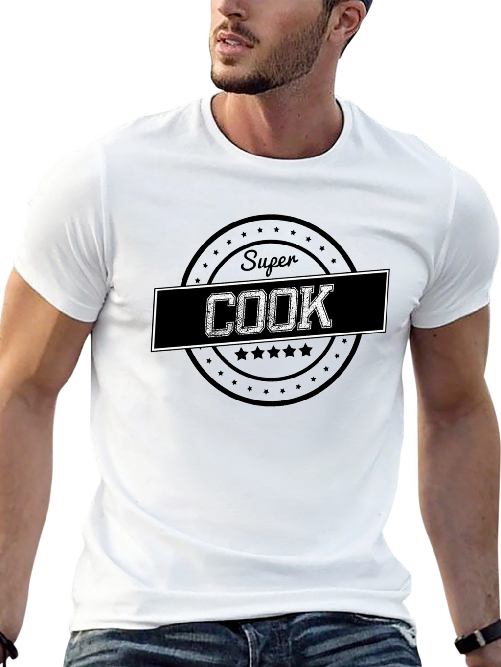 Super Cook Graphic T-Shirt - Black Cotton Tee