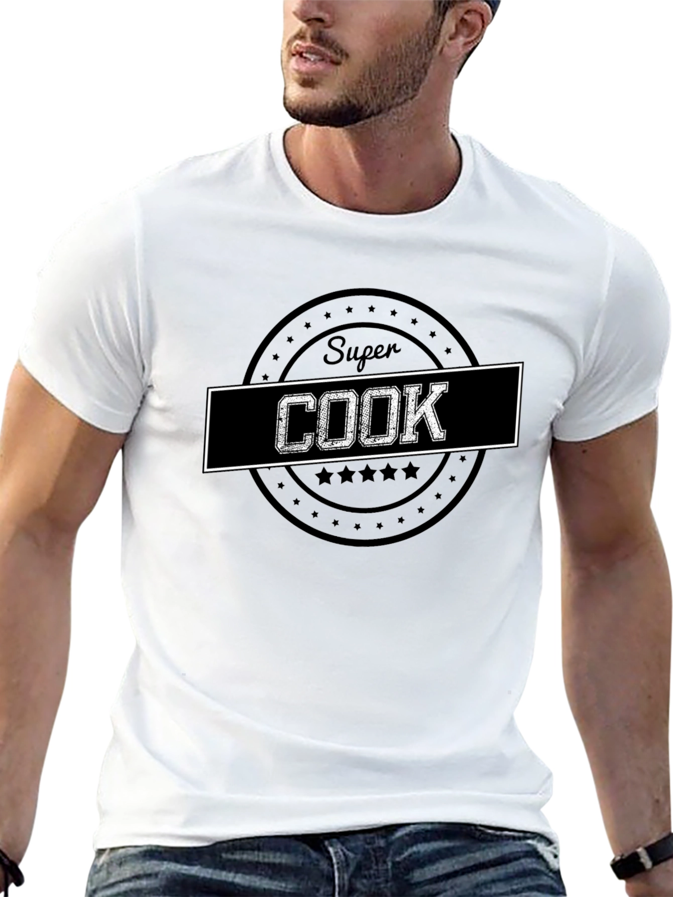 Super Cook Graphic T-Shirt - Black Cotton Tee