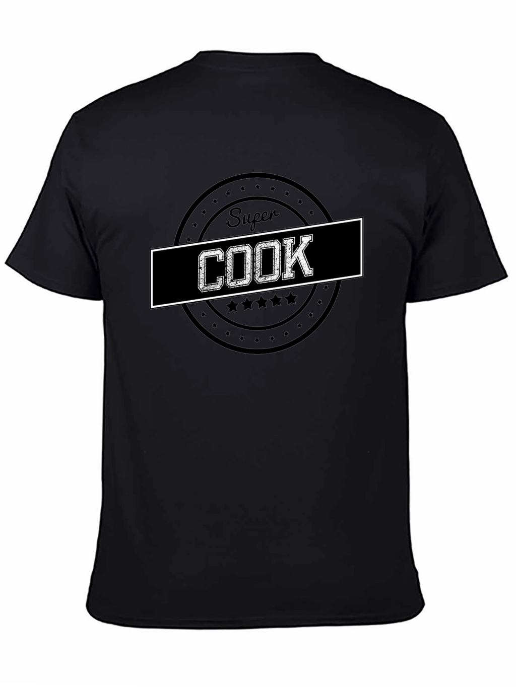 Super Cook Graphic T-Shirt - Black Cotton Tee