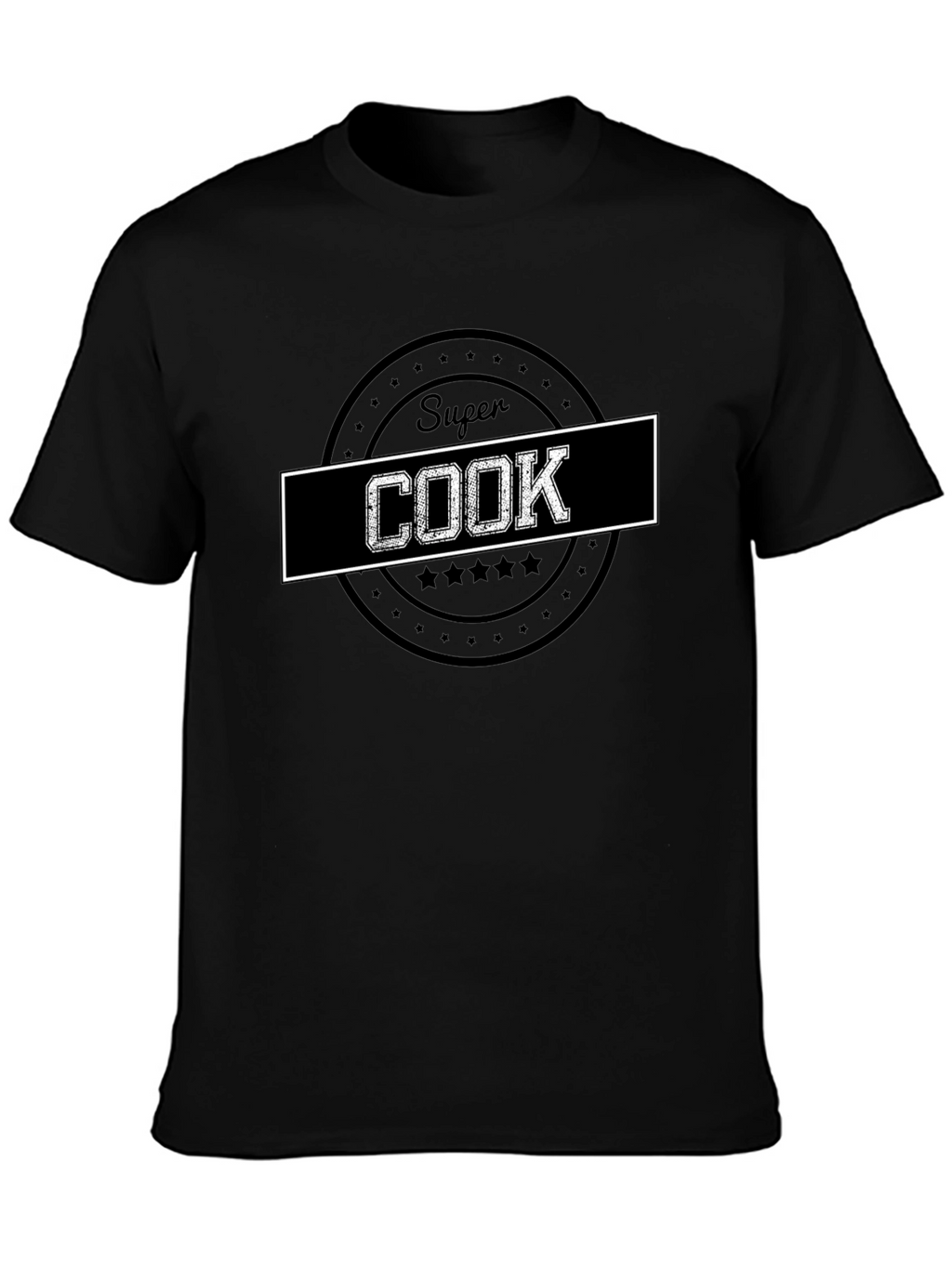 Super Cook Graphic T-Shirt - Black Cotton Tee