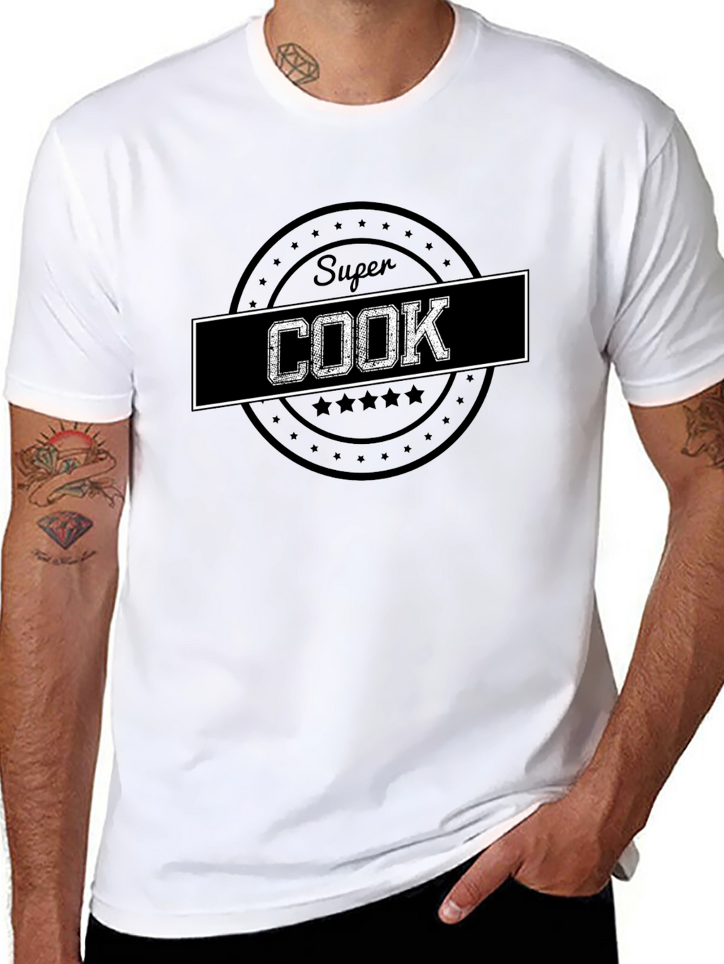 Super Cook Graphic T-Shirt - Black Cotton Tee