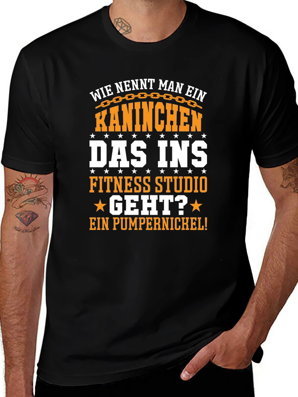 Gym Bunny T-Shirt - Funny German Pun
