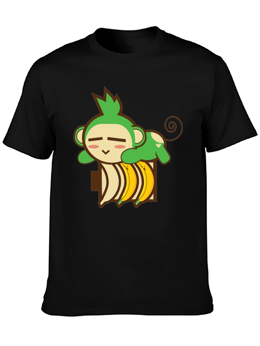 Monkey Banana Nap T-Shirt - Cute Cartoon Tee