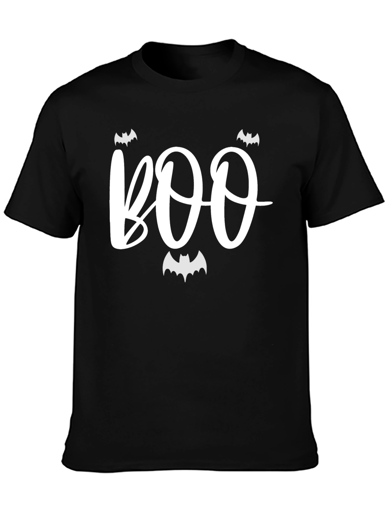Boo Halloween Graphic Tee - Black Unisex T-Shirt