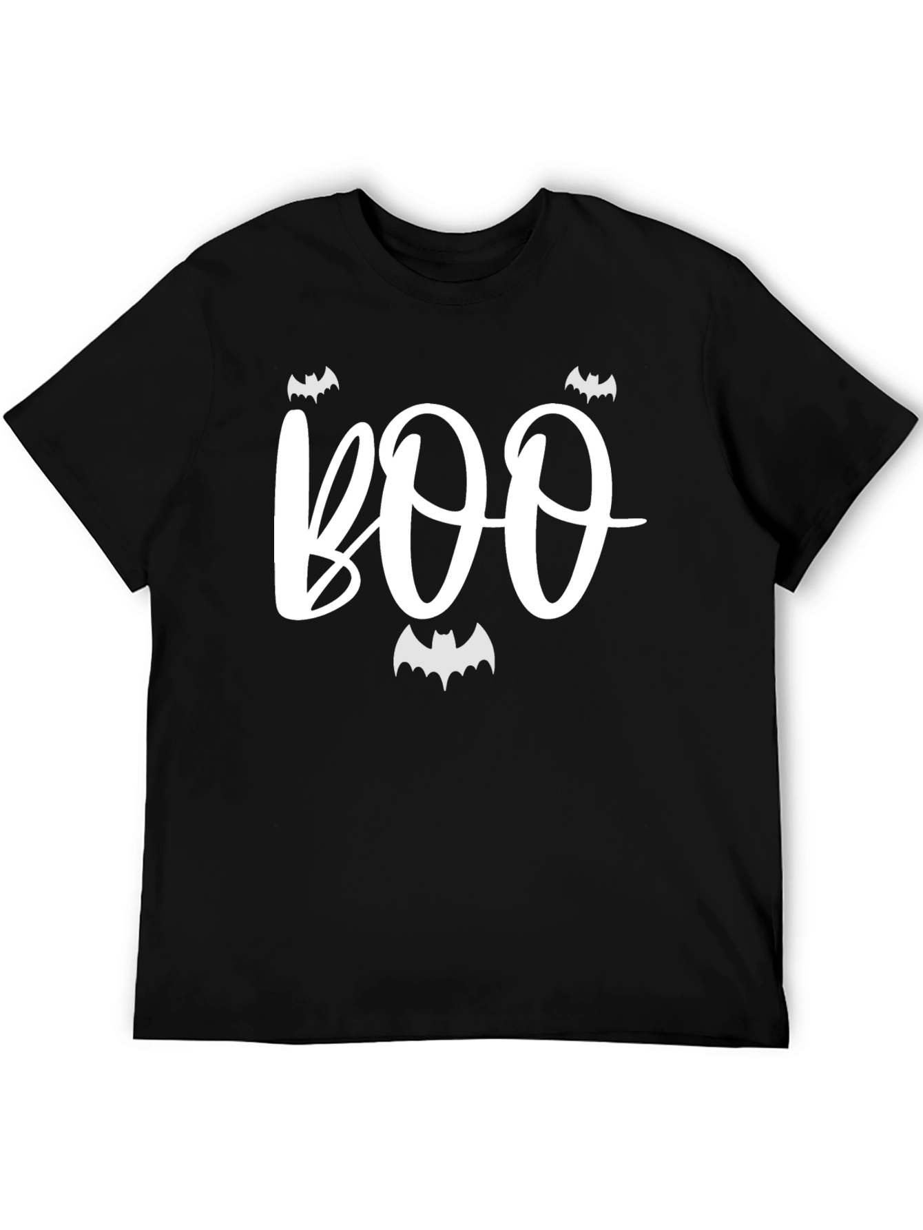 Boo Halloween Graphic Tee - Black Unisex T-Shirt