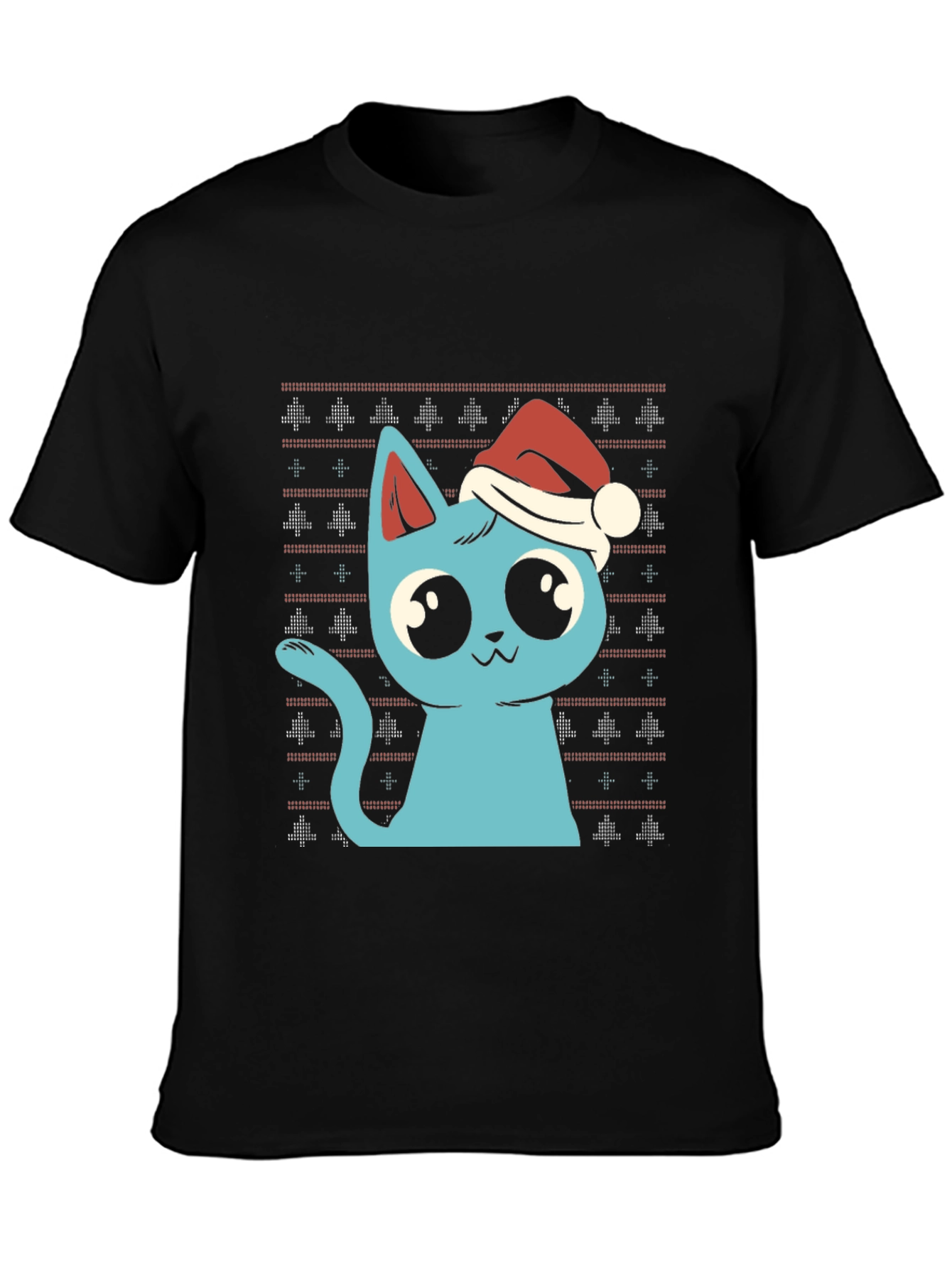 Festive Cat Christmas T-Shirt