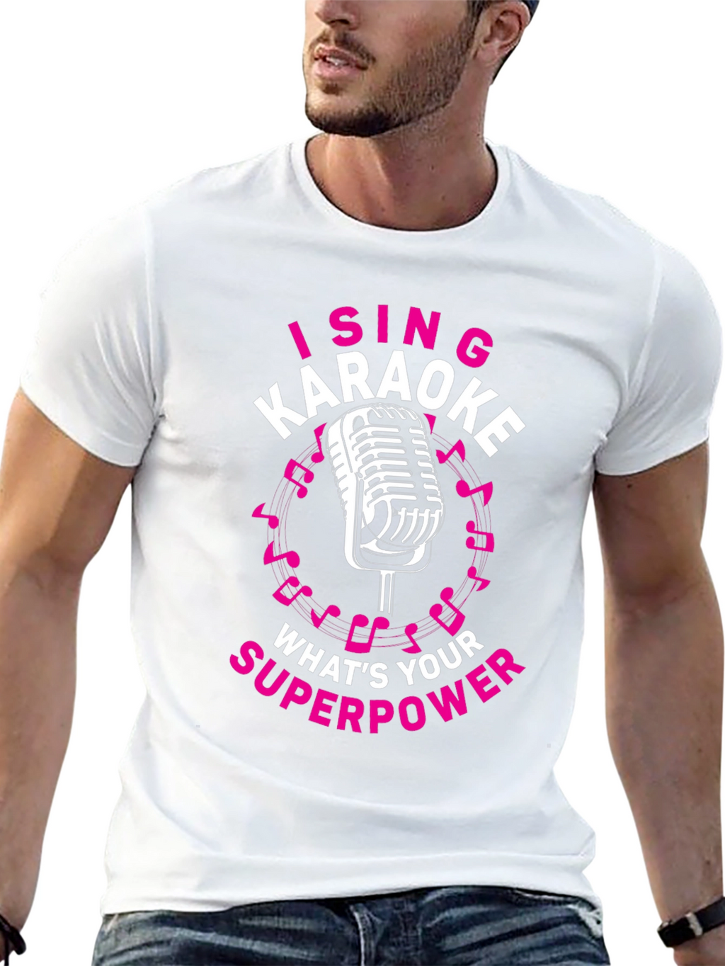 Karaoke Superpower T-Shirt - Sing Your Heart Out!