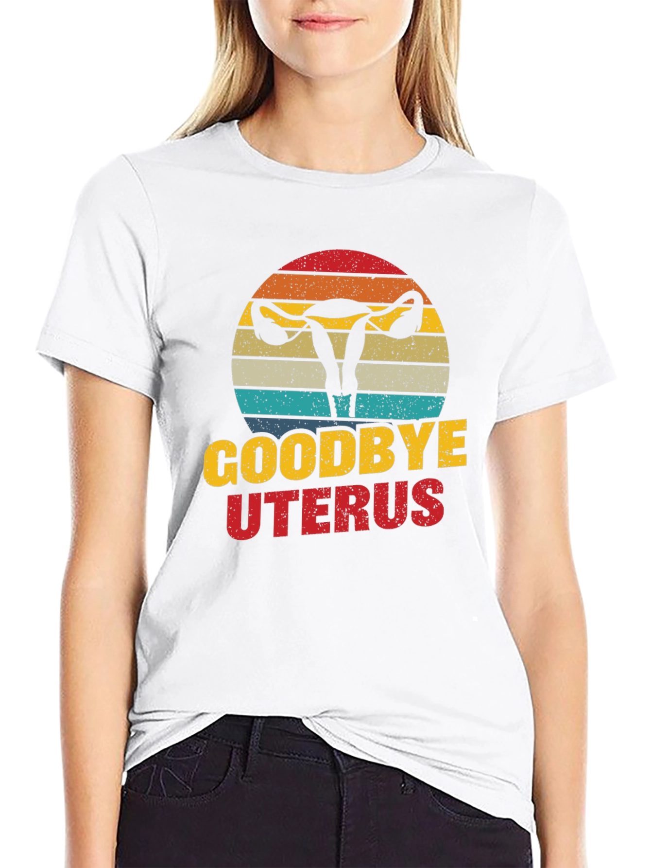 Goodbye Uterus Graphic T-Shirt Funny Hysterectomy Tee