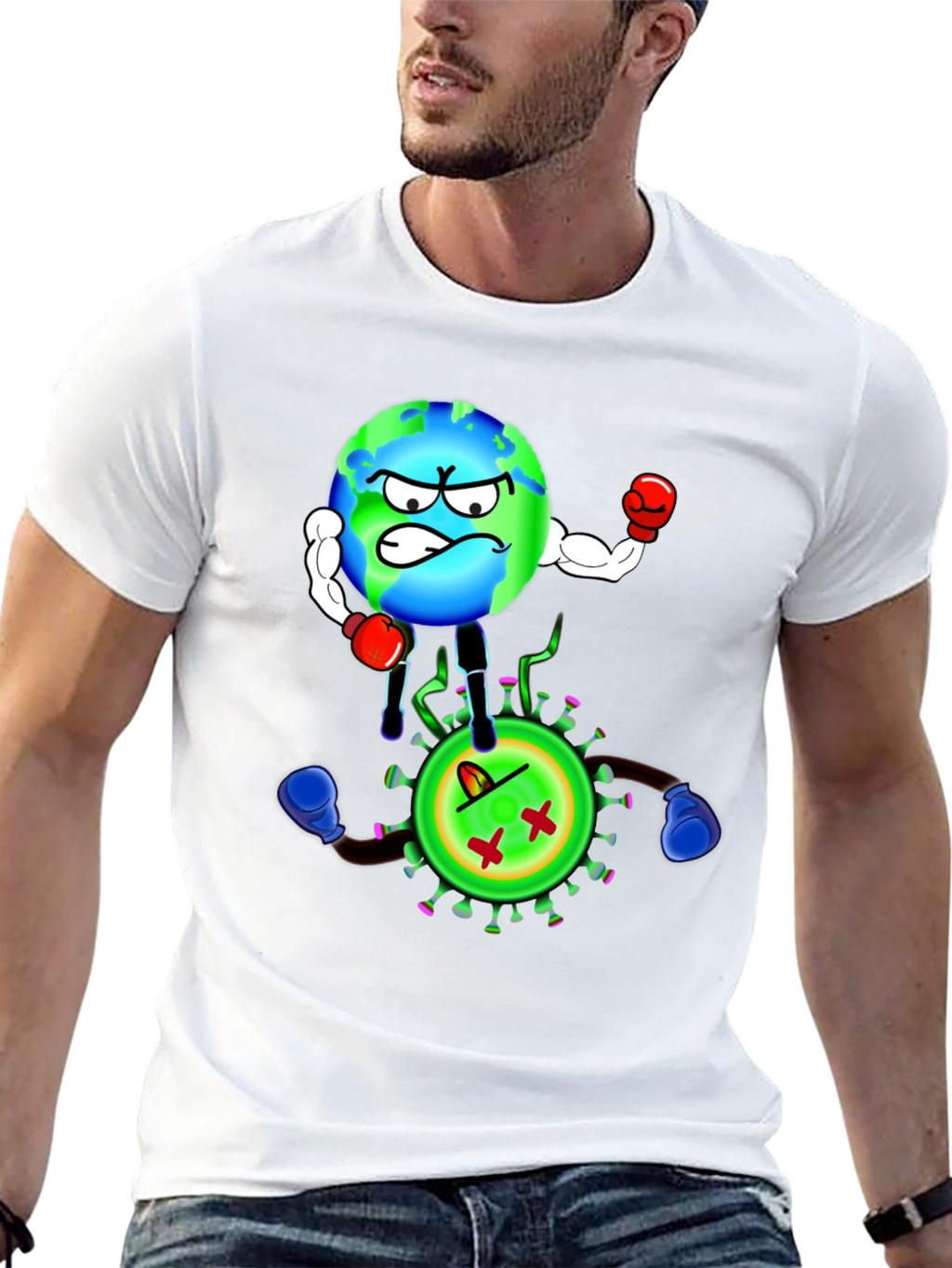 Earth vs. Virus Graphic T-Shirt