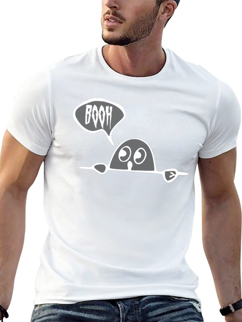 Boo Halloween T-Shirt - Spooky Cute Tee