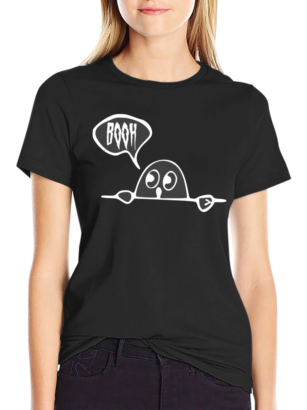 Boo Halloween T-Shirt - Spooky Cute Tee