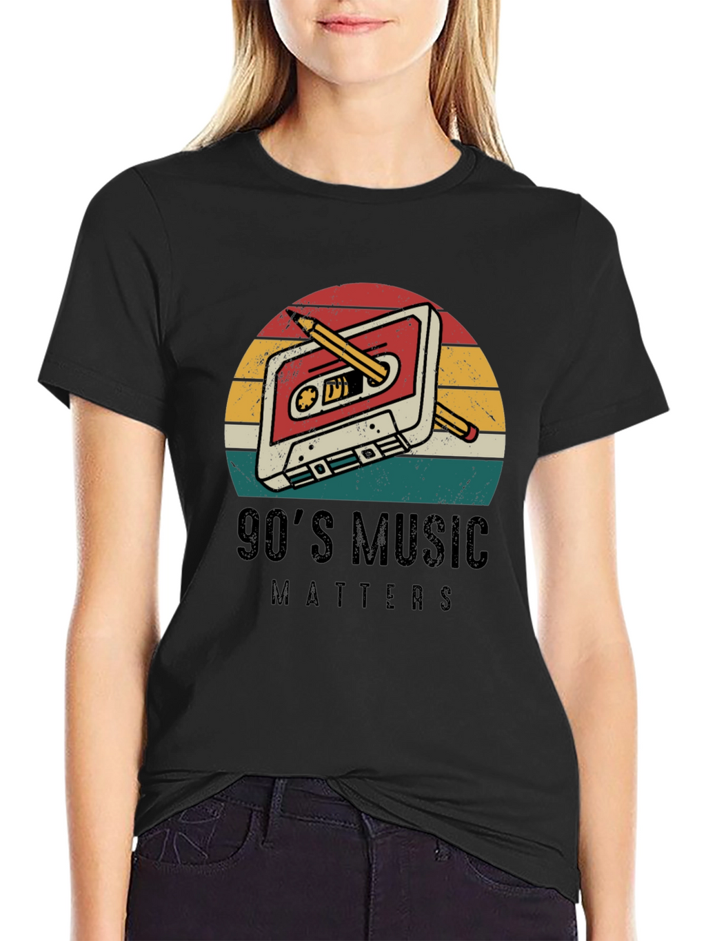 90s Music Matters Retro Cassette Tape T-Shirt