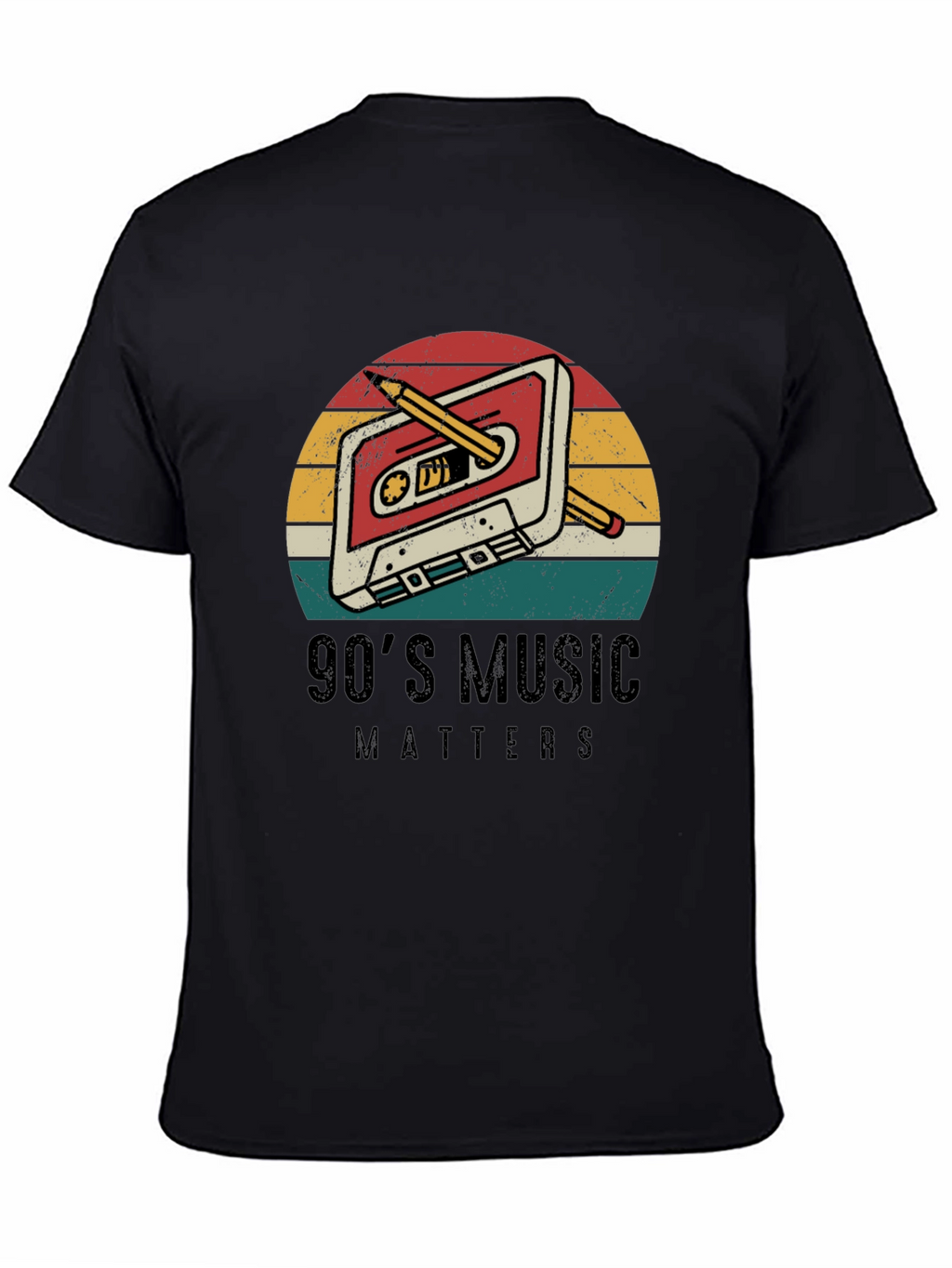 90s Music Matters Retro Cassette Tape T-Shirt