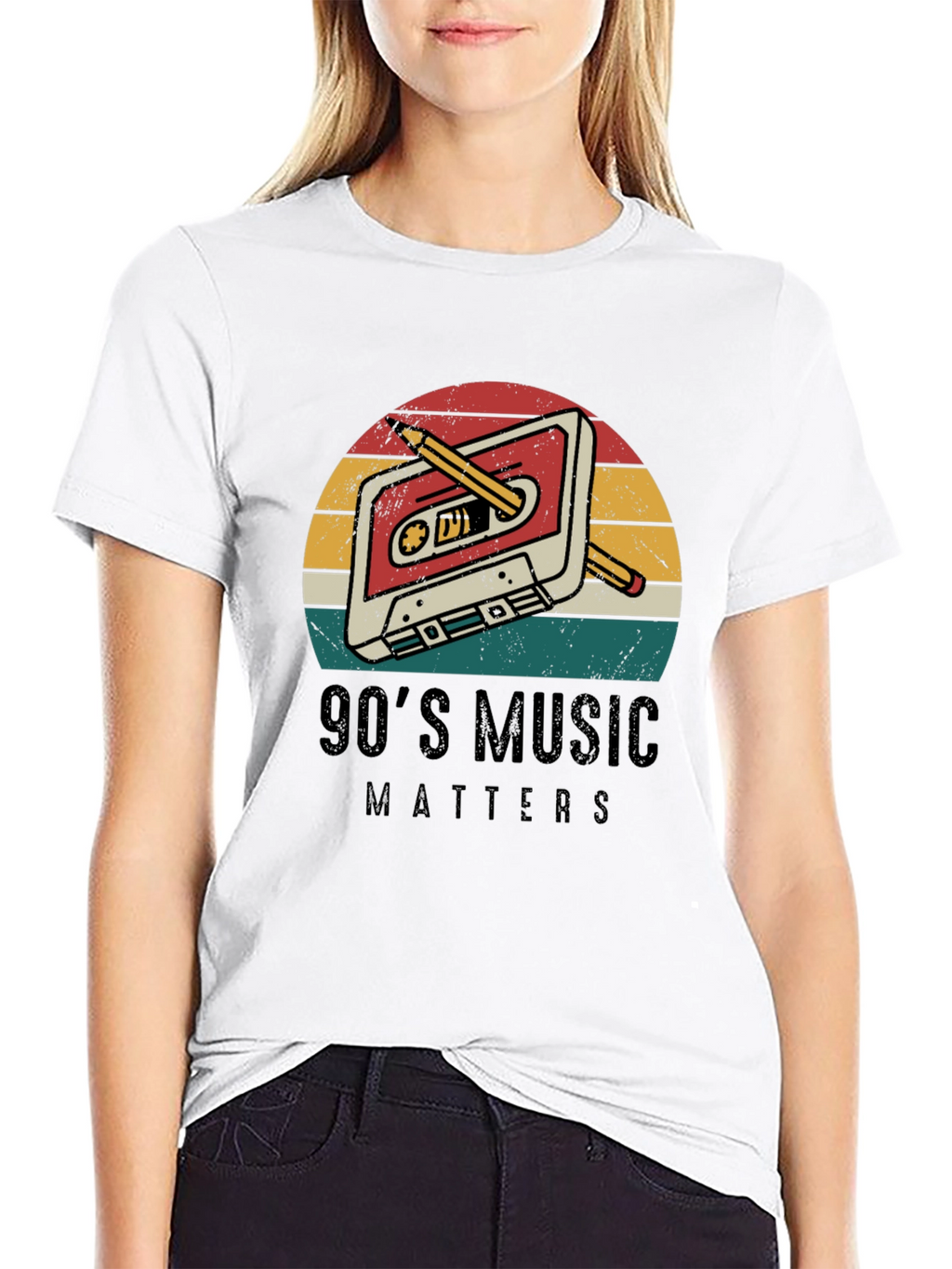 90s Music Matters Retro Cassette Tape T-Shirt