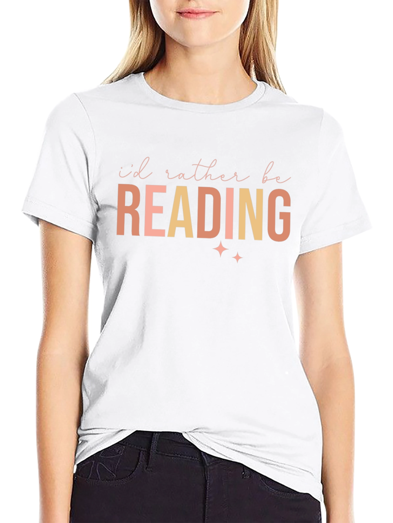 Id Rather Be Reading T-Shirt - Black