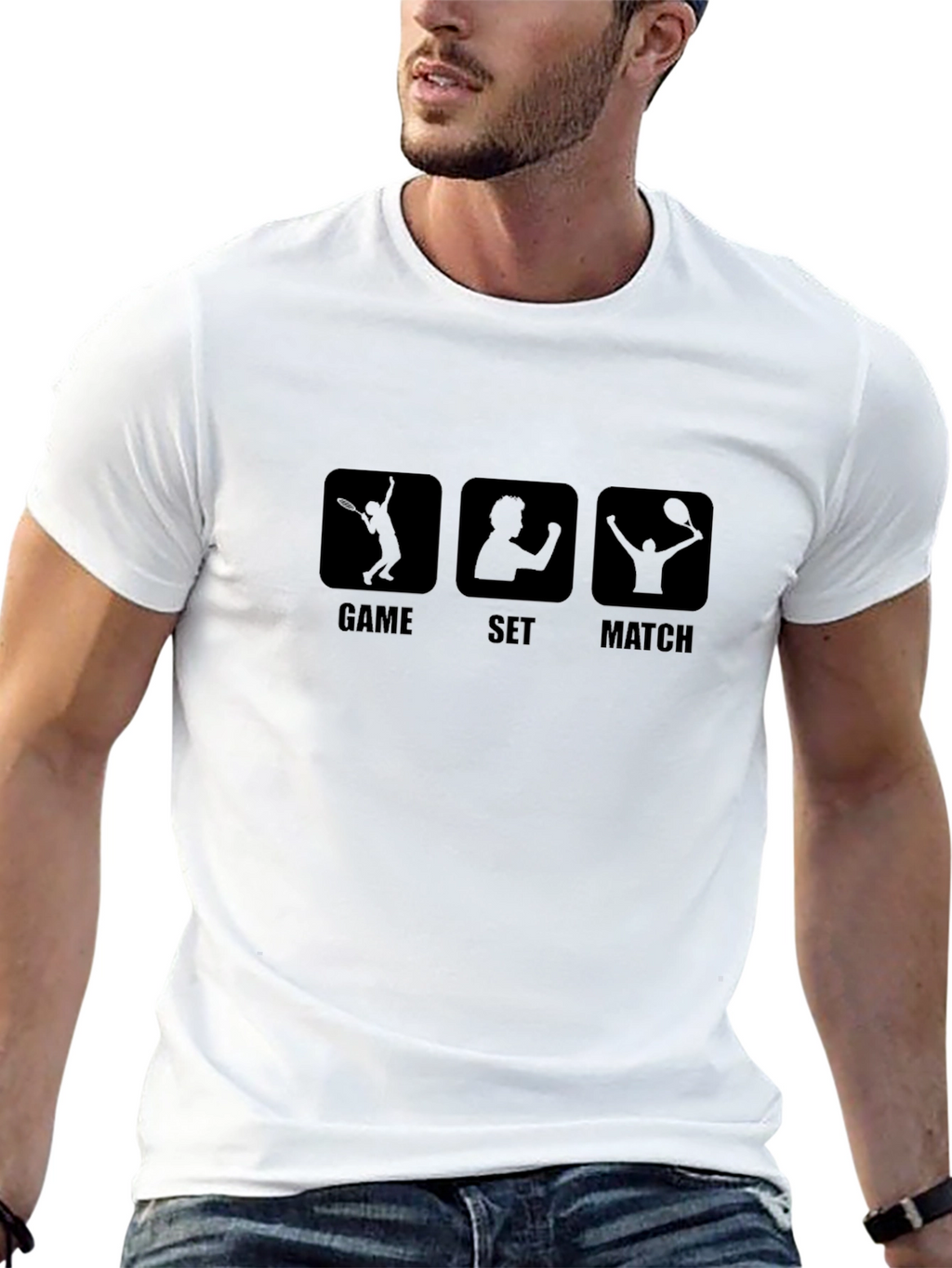 Game Set Match Tennis Graphic T-Shirt