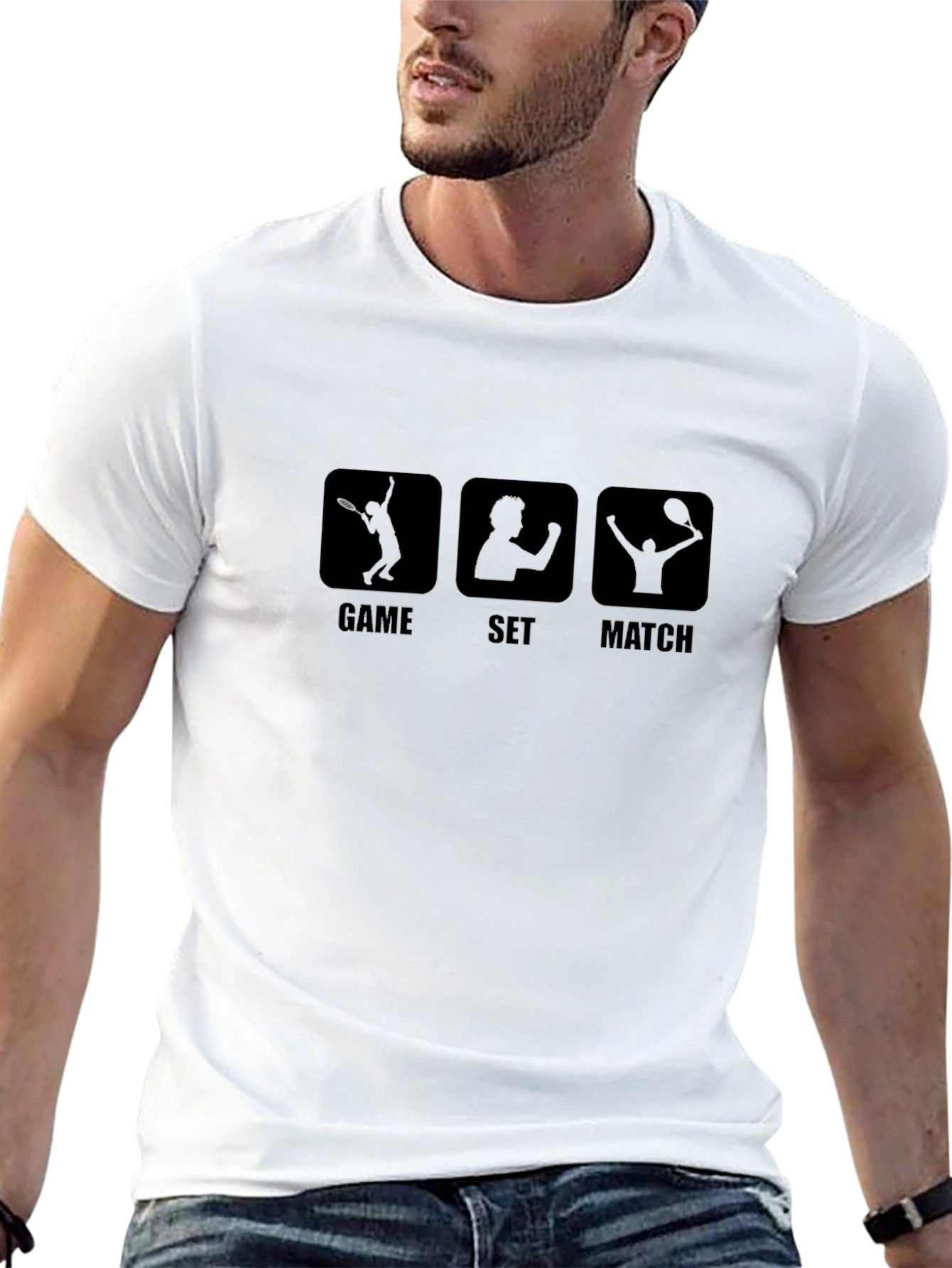 Game Set Match Tennis Graphic T-Shirt
