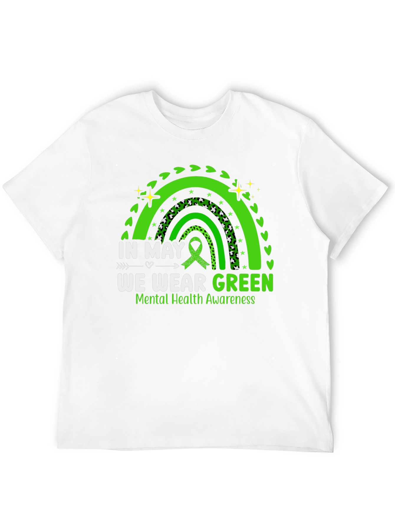 In May We Wear Green Mental Health Awareness T-Shirt