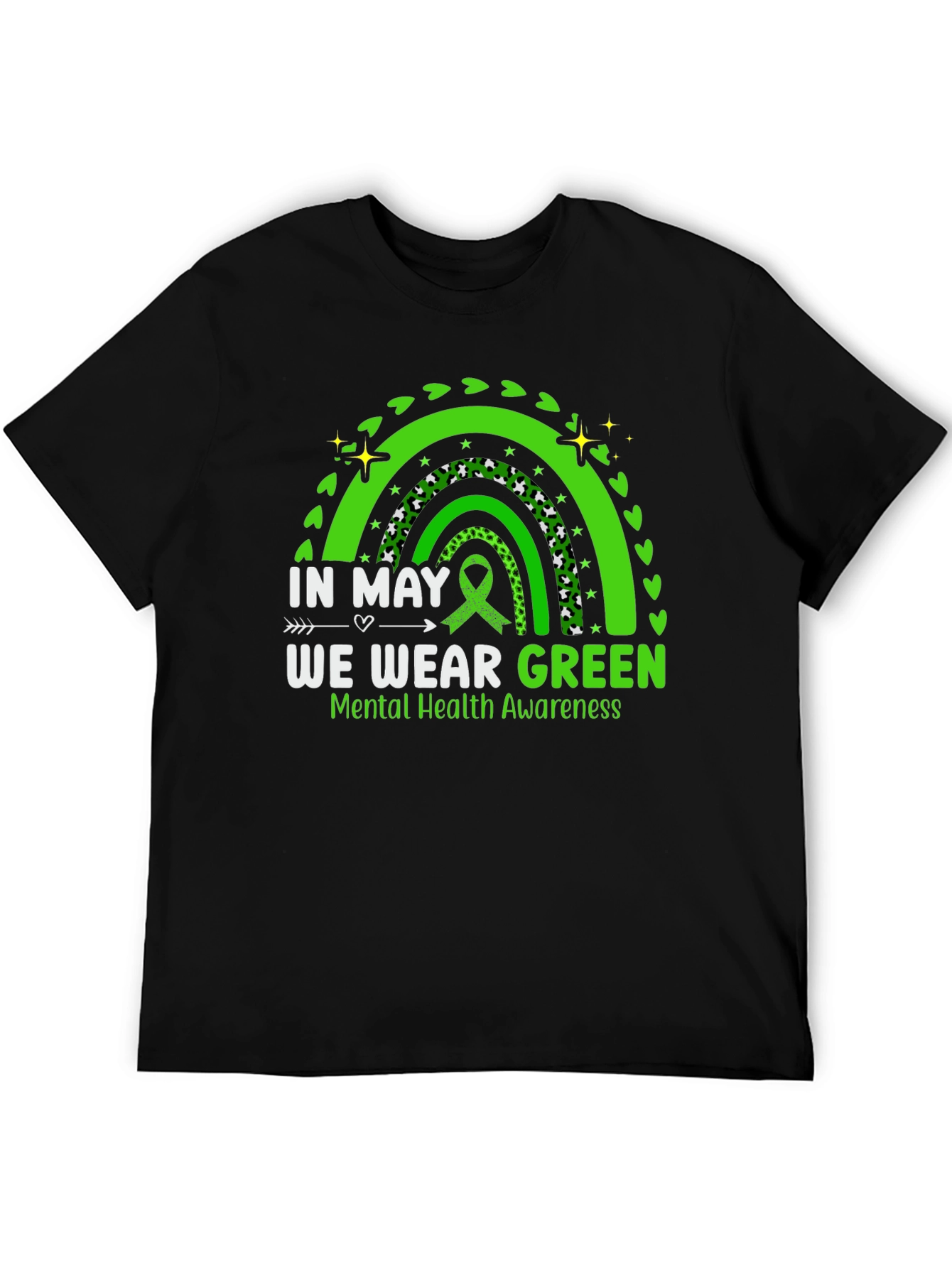 In May We Wear Green Mental Health Awareness T-Shirt