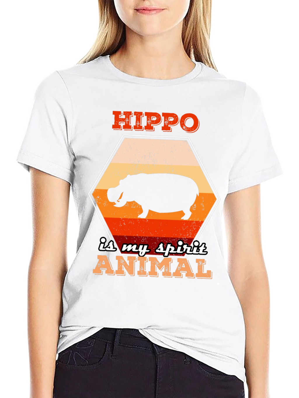 Hippo Spirit Animal Graphic T-Shirt - Unisex