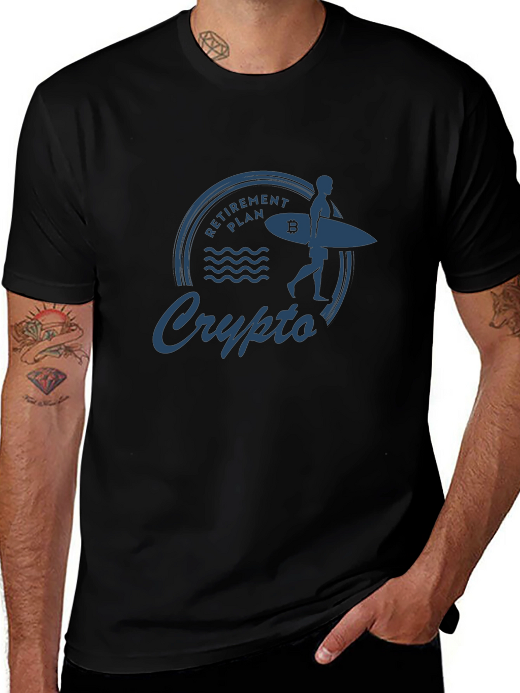 Crypto Retirement Plan Graphic T-Shirt