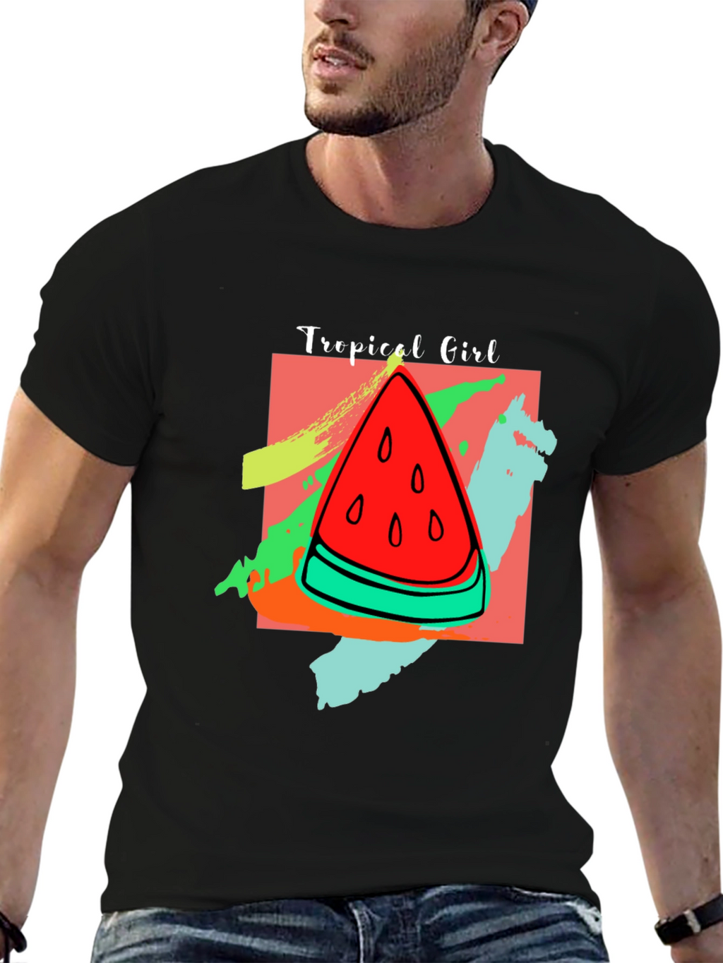 Tropical Girl Watermelon T-Shirt