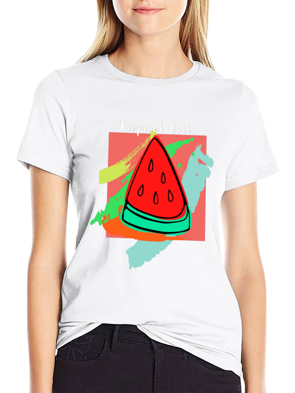 Tropical Girl Watermelon T-Shirt
