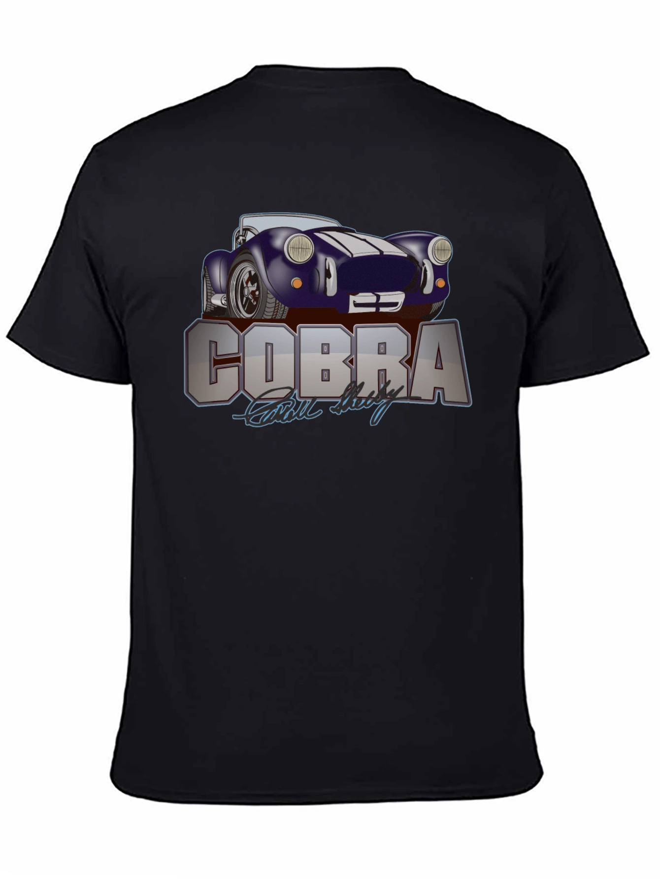 Cobra Car Graphic T-Shirt - Mens Black Tee