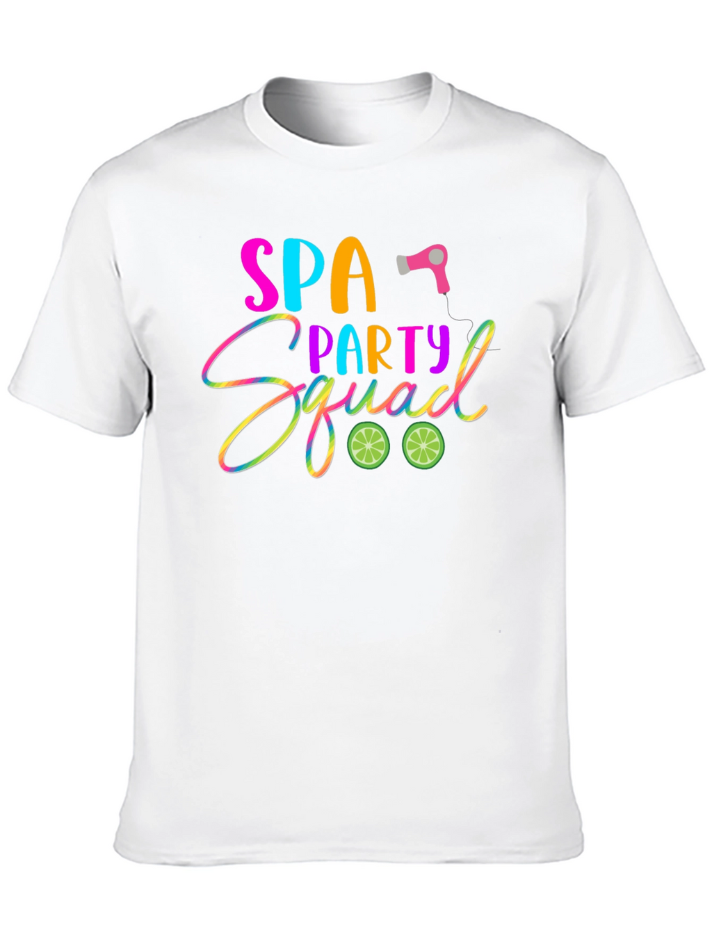 Spa Party Squad T-Shirt: Fun & Vibrant Design