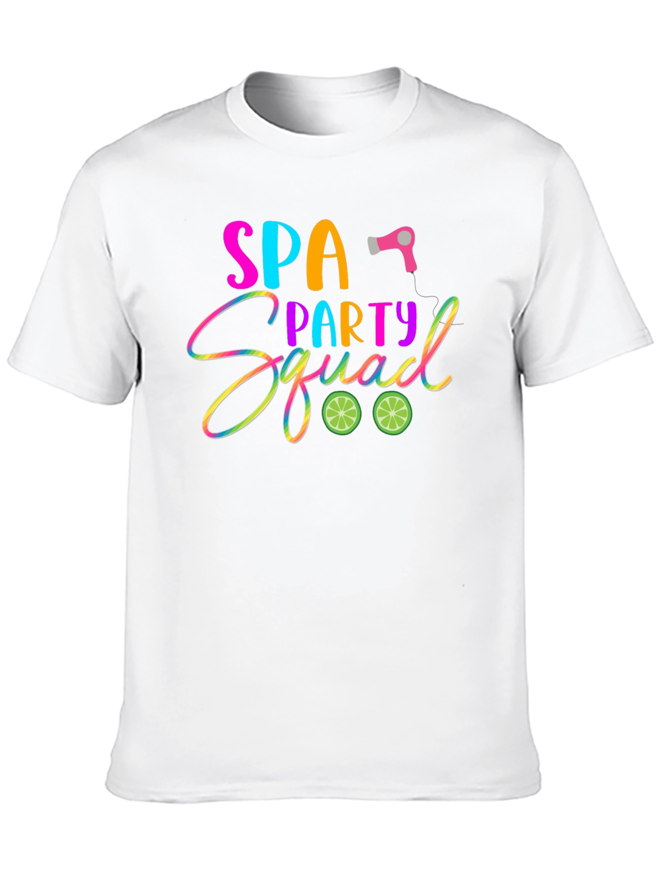 Spa Party Squad T-Shirt: Fun & Vibrant Design