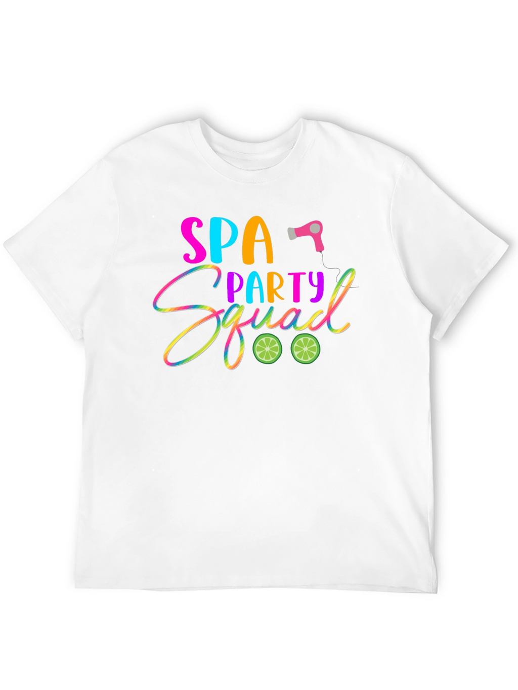Spa Party Squad T-Shirt: Fun & Vibrant Design